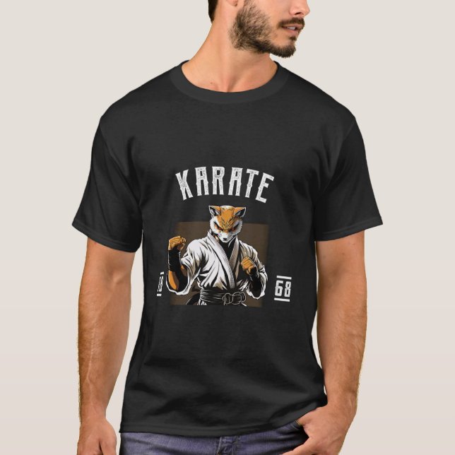Karate Fox  Karate Japan Fighting T-Shirt (Front)