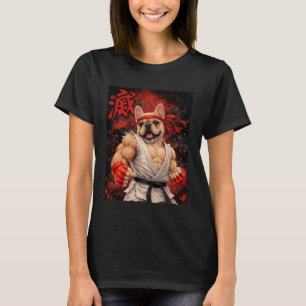 Karate French Bulldog Dog Fighter Frenchie T-Shirt