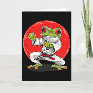 Karate Frog Martial Arts Judo Toad Kung Fu Frog Ki Card