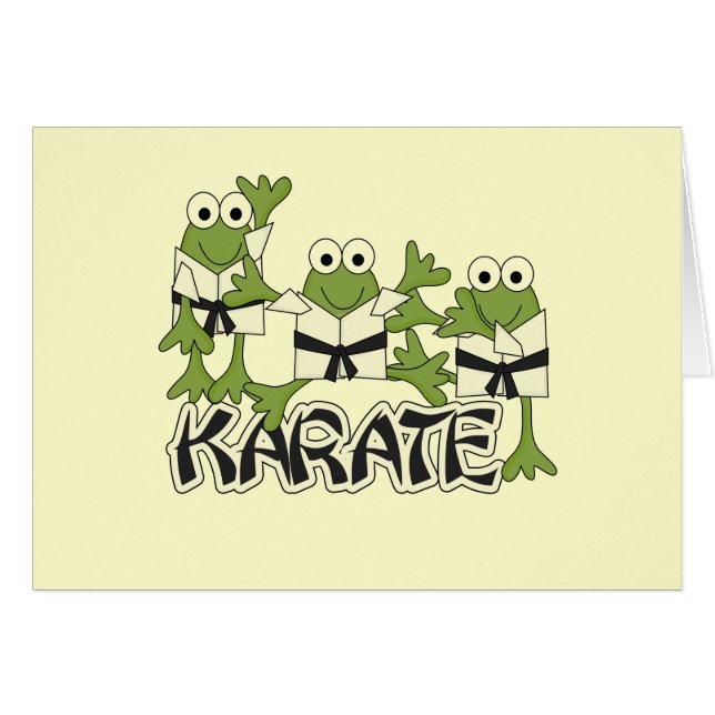 Karate Frogs Tshirts and Gifts (Front Horizontal)