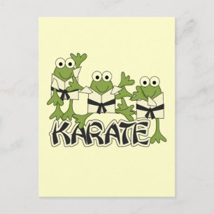 Karate Frogs Tshirts and Gifts Postcard