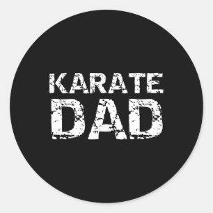 Karate Gift For Men From Son Martial Arts Vintage Classic Round Sticker