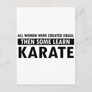 Karate gift items postcard