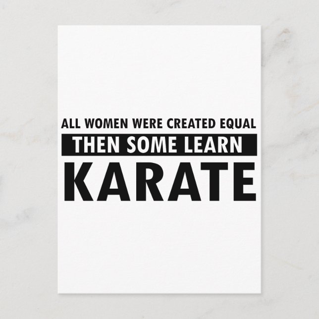 Karate gift items postcard (Front)