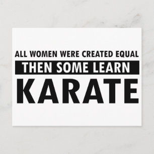 Karate gift items postcard
