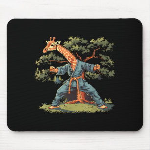 Karate Giraffe Motif Taekwondo Jiu-Jitsu Mma Mouse Mat