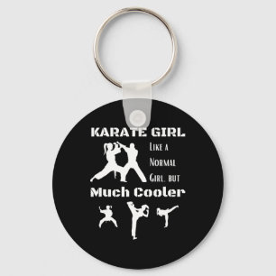 Karate Girl 3 Key Ring