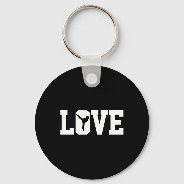 Karate Girl 5  Key Ring (Front)