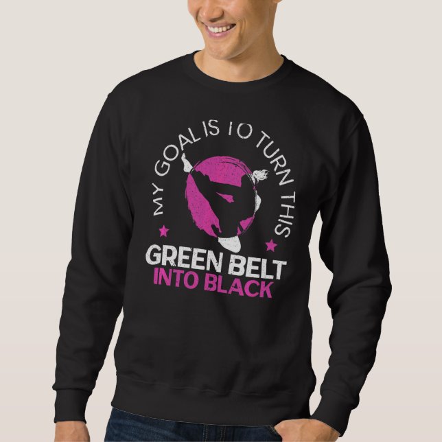 Karate Girl Black Belt Sweatshirt (Front)