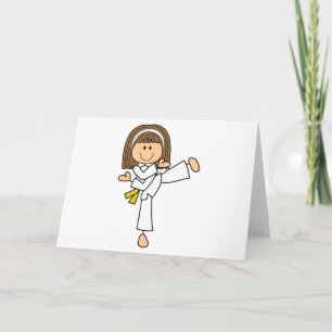 Karate Girl Card
