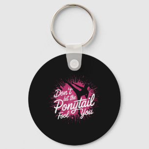 Karate Girl Confidence With Kick Key Ring