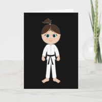 Karate Girl Congratulations Black Belt