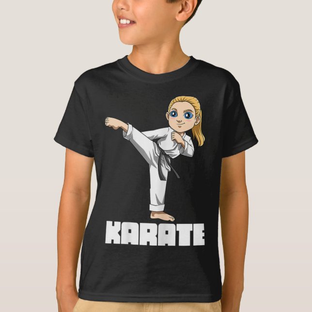 Karate Girl Fighter  T-Shirt (Front)