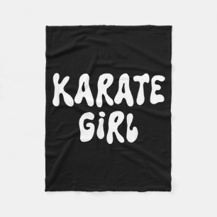 Karate Girl Fleece Blanket