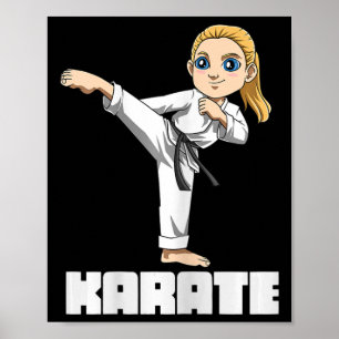Karate Girl - Japanese Martial Arts Kid  Poster
