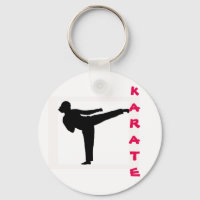 Karate Girl Key Chain