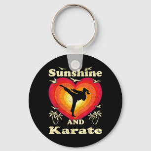 Karate Girl Key Ring