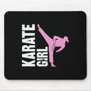 Karate Girl Martial Arts Girls Self Defence Cute Mouse Mat