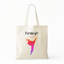 Karate Girl Personalized Tote Bag | Martial Arts