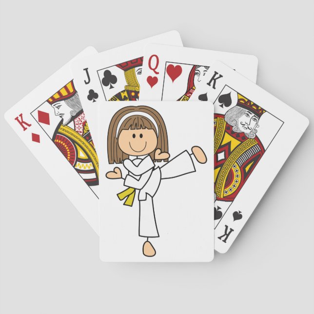 Karate Girl Playing Cards (Back)