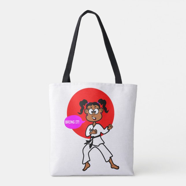 Karate Girl Tote Bag (Back)