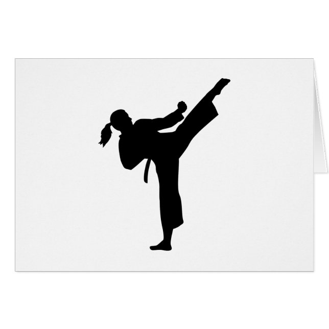 Karate girl woman (Front Horizontal)
