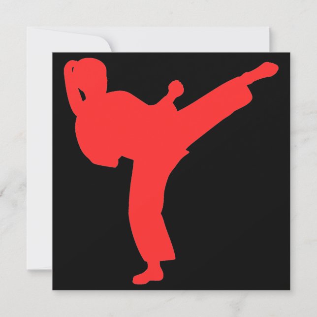 Karate Girls Birthday Party Invitation (Front)