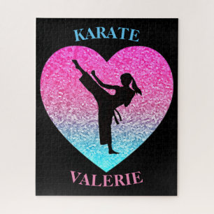Karate Girls Heart Puzzle