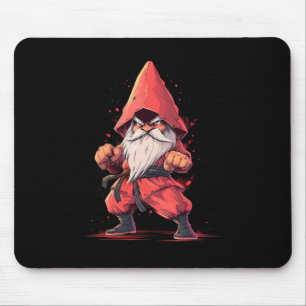 Karate Gnome Taekwondo Martial Arts Fighter Mouse Mat