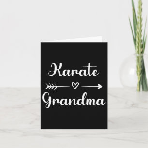 Karate Grandma Nana Karate Sport Lover Mothers Day Card