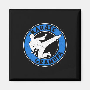Karate Grandpa Karate Fighting Grandpa Karate Figh Magnet