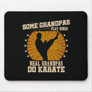 Karate Grandpa Shirt - Real Grandpas Do Karate Mouse Mat