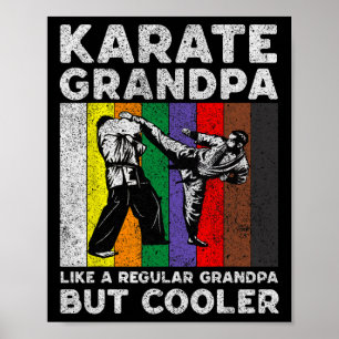 Karate Grandpa Vintage Taekwondo Karate Poster