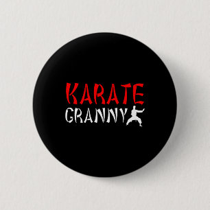 Karate Granny Proud Karate Granny Grandma 1  6 Cm Round Badge