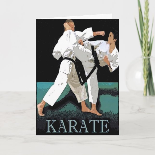 Karate Greeting Card (Front)