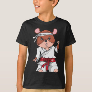Karate Hamster Kickboxing Martial Art Jiu Jitsu Fa T-Shirt