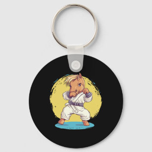 Karate Horse Fighter Martial Arts Fun Key Ring