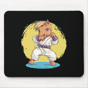 Karate Horse Fighter Martial Arts Fun Mouse Mat