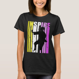 Karate Inspire Cute Colors Inspirational Motivatio T-Shirt