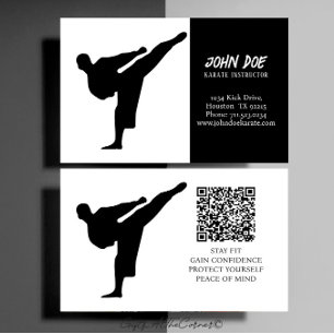 Karate Instructor Business Card