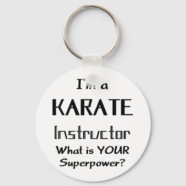 karate instructor key ring (Front)
