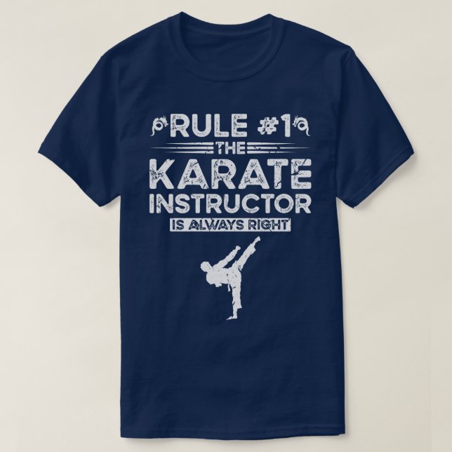 Karate Instructor Martial Arts Karateka T-Shirt (Design Front)