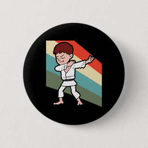 Karate Judo Jujutsu Taekwondo Kickboxing Dabbing D 6 Cm Round Badge