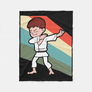 Karate Judo Jujutsu Taekwondo Kickboxing Dabbing D Fleece Blanket