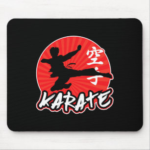 Karate Jumping Side Kick Japanese Mouse Mat