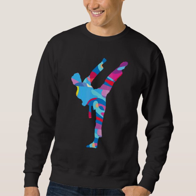 Karate Karate Colourful Graphic Sweatshirt (Front)