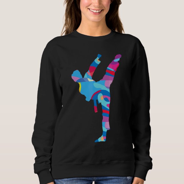 Karate Karate Colourful Graphic Sweatshirt (Front)