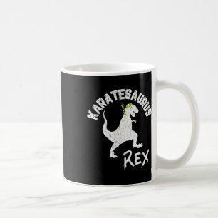 Karate Karatesaurus Rex Dinosaur Funny Martial Art Coffee Mug