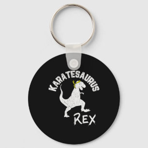Karate Karatesaurus Rex Dinosaur Funny Martial Art Key Ring