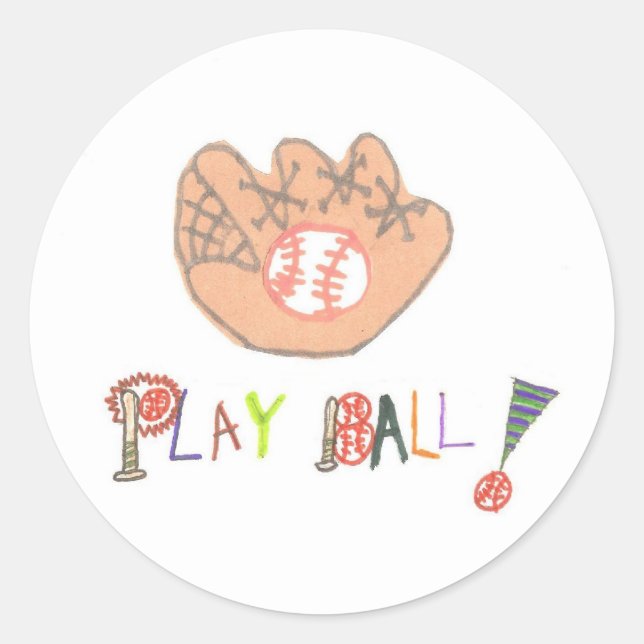 Karate Kat Graphics baseball sticker (Front)